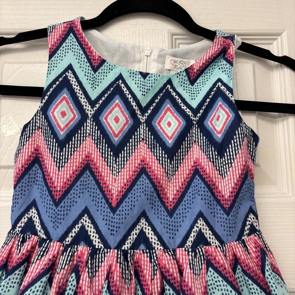 The Children’s Place Dress Sleeveless Full Shirt. Lined. Size 5. Casual Summer - Picture 2 of 6